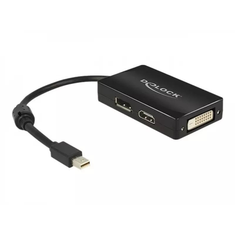 Laidas DeLOCK 0,16 m Mini DisplayPort → DisplayPort / HDMI / DVI-D adapteris