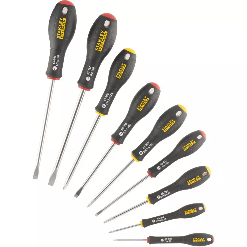 Atsuktuvų rinkinys STANLEY FATMAX FMHT65439-0 – tiesūs atsuktuvai, įvairių dydžių