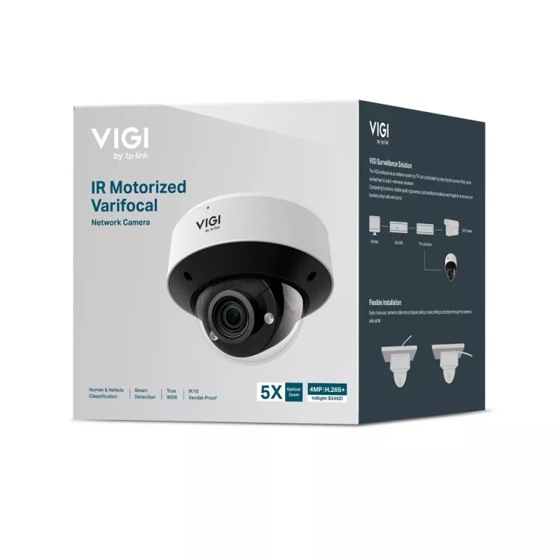 TP-Link VIGI InSight S245ZI 4MP IR varifokalinis kupolinis IP vaizdo stebėjimo fotoaparatas, lauko, 2688 x 1520 pikselių, montavimas prie lubų