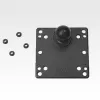RAM Mounts VESA plokštė su rutuliu 100x100 mm juoda 121 mm