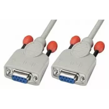 Lindy 3m Null modemo laidas, RS-232, DB9, baltas
