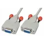 Lindy 3m Null modemo laidas, RS-232, DB9, baltas