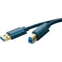 ClickTronic 3m USB3.0 A-B laidas, mėlynas (70093)