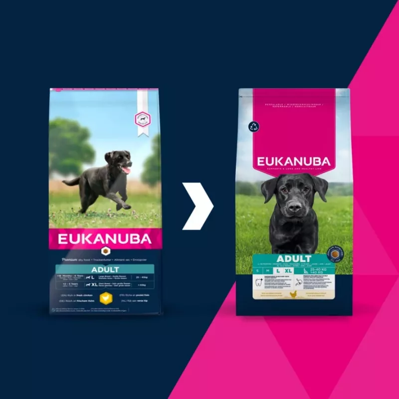 Sausas šunų maistas EUKANUBA suaugusiems didelių veislių vištiena 15 kg