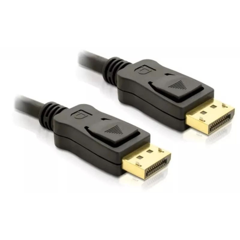 DisplayPort kabelis DeLOCK 82423 1 m vyriškas-į-vyrišką juodas