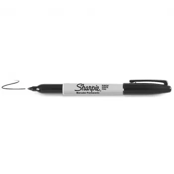 Sharpie permanentinis žymeklis smulkiu antgaliu, juodas, 12 vnt.