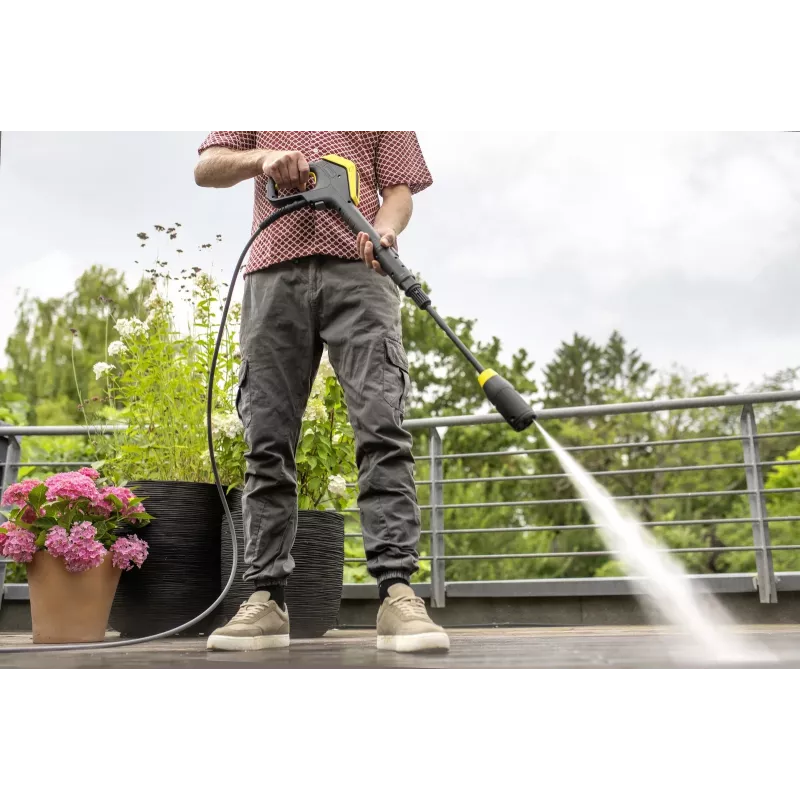 Kärcher K 5 Comfort Premium Connect aukšto slėgio plovimo įrenginys, stovimas, 500 l/h, 2100 W, geltonas