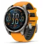 Garmin Fenix 8 3.56 cm (1.4 inch) AMOLED 51 mm Skaitmeninis 454 x 454 pikseliai Liečiamasis ekranas Titanas Wi-Fi GPS (palydovas)