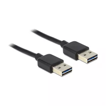 USB kabelis DeLOCK 1 m USB 2.0 A juodas