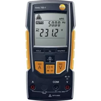 Testo 760-1 skaitmeninis multimetras RMS 600 VAC 600 VDC 10 ADC