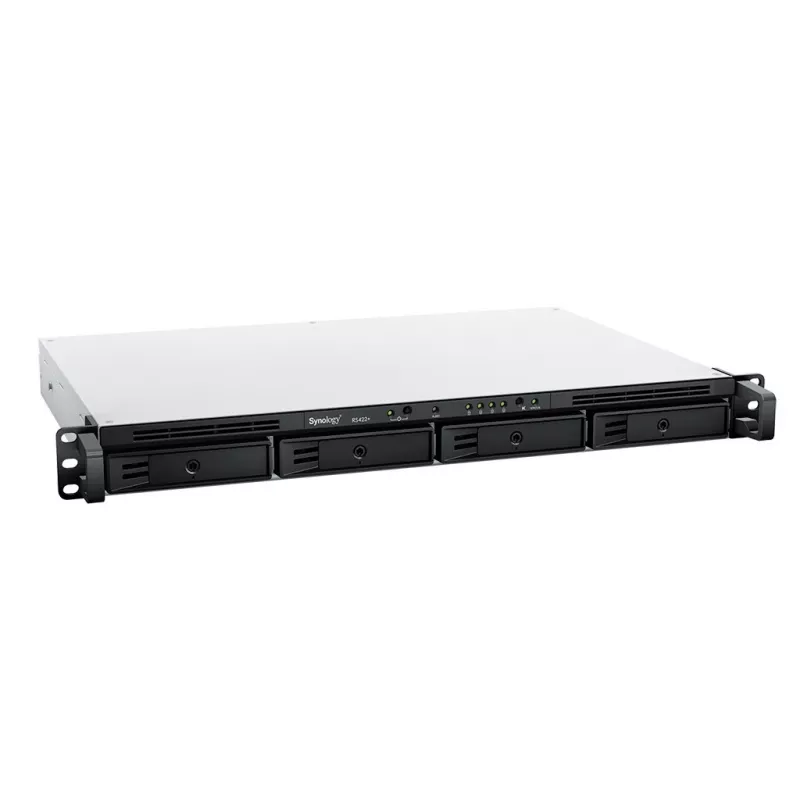 Synology RackStation RS422+ NAS / saugojimo serveris, stovas (1U), Ryzen Embedded R1600, 2 GB DDR4, DSM, juoda