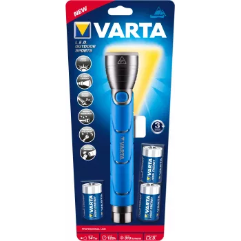 Rankinis žibintuvėlis Varta 18629101421 juodas mėlynas