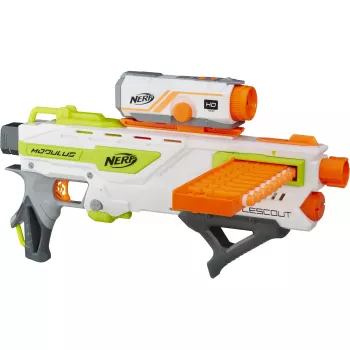 Pistoletas putplasčio strėlėms HASBRO Nerf BattleScout ICS-10 FFP B1756F030 – vieno šūvio, taktinis bėgelis
