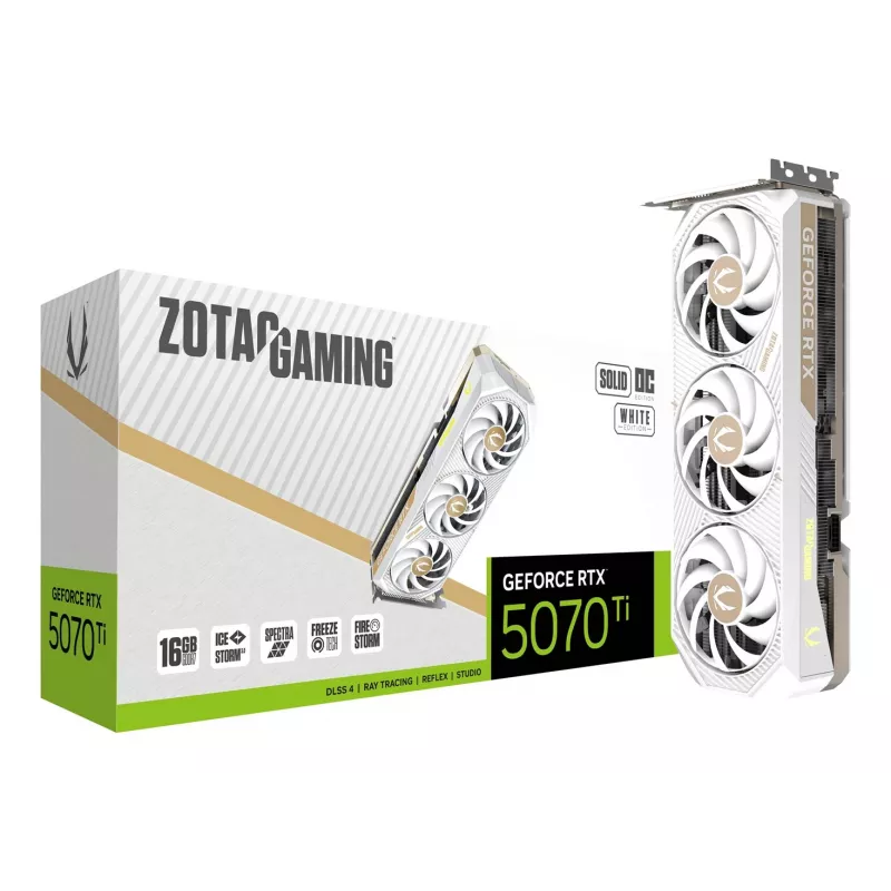 ZOTAC GAMING GeForce RTX 5070 Ti SOLID CORE OC 16 GB GDDR7 vaizdo plokštė