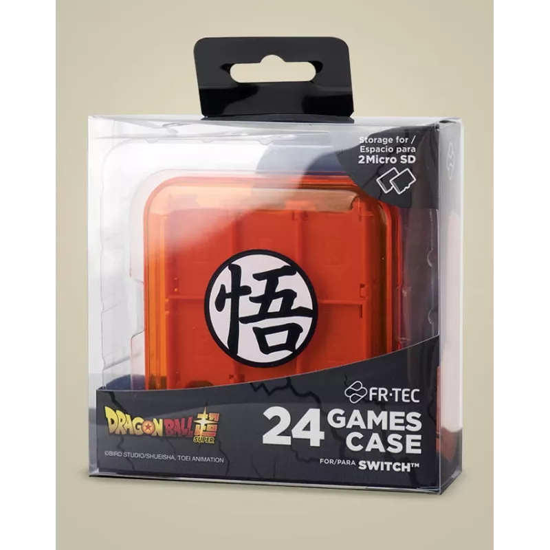 Dėklas žaidimų kasetėms FR-TEC Dragon Ball Super Nintendo Switch Orange