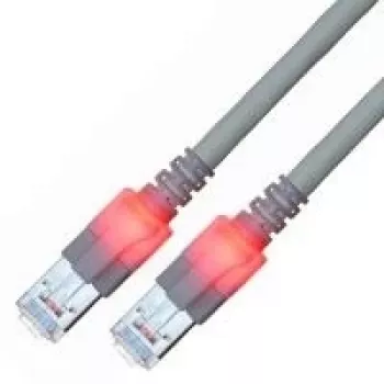 EasyLan saCon DualBoot LED-Patch laidas S/FTP Cat.6 5m Pilkas – Laidas – Tinklas