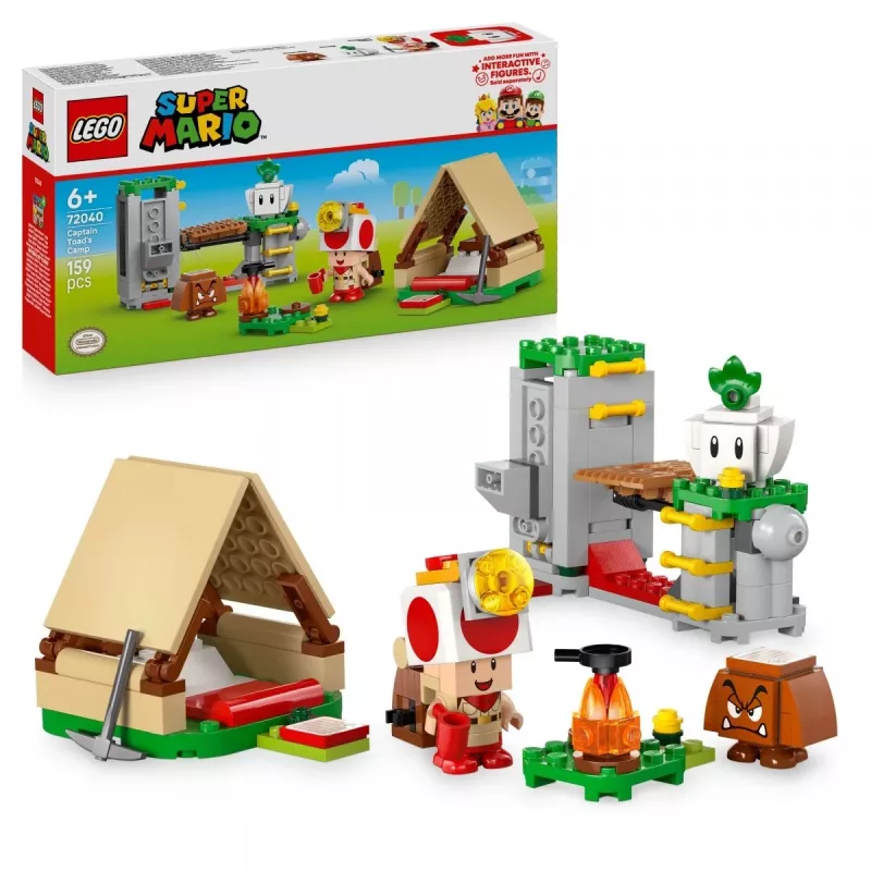 LEGO Super Mario 72040 kapitono Toado stovyklos statybos rinkinys