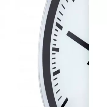 NeXtime Magic Stripe sieninis laikrodis 3031, 25x35.2 cm, baltas