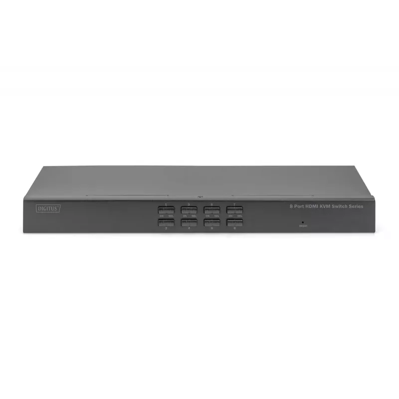 Digitus 8 prievadų HDMI KVM jungiklis USB 4K Ultra HD