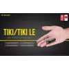 Rankinis žibintuvėlis Nitecore TIKI LE — 300 lm, įkraunamas per USB, polikarbonatas, IP66, atsparus smūgiams, 10,5 g, 55 mm, Juoda