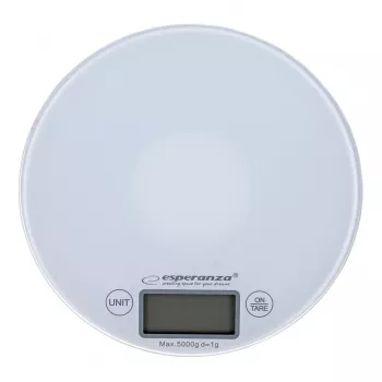 Virtuvinės svarstyklės ESPERANZA EKS003W, 5 kg, 1 g tikslumas, grūdintas stiklas, liečiamas valdymas