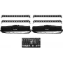LED juostų rinkinys EUROLITE 4x LED BAR-12 QCL RGBW su 2 minkštais dėklais ir valdikliu