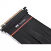 Thermaltake AC-058-CO1OTN-C1 PCIe 4.0 x16 riser pratęsimo kabelis, 0,3 m, juodas