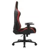 ONEX STC Alcantara L Series biuro/kėdė kompiuterinė, sėdynė su paminkštinimu, atlošas su paminkštinimu, juoda/raudona