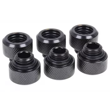 Jungiamasis rinkinys Alphacool 17377 — žalvarinis, juodas, aukštis 16 mm, skersmuo 21 mm skysčio aušinimui