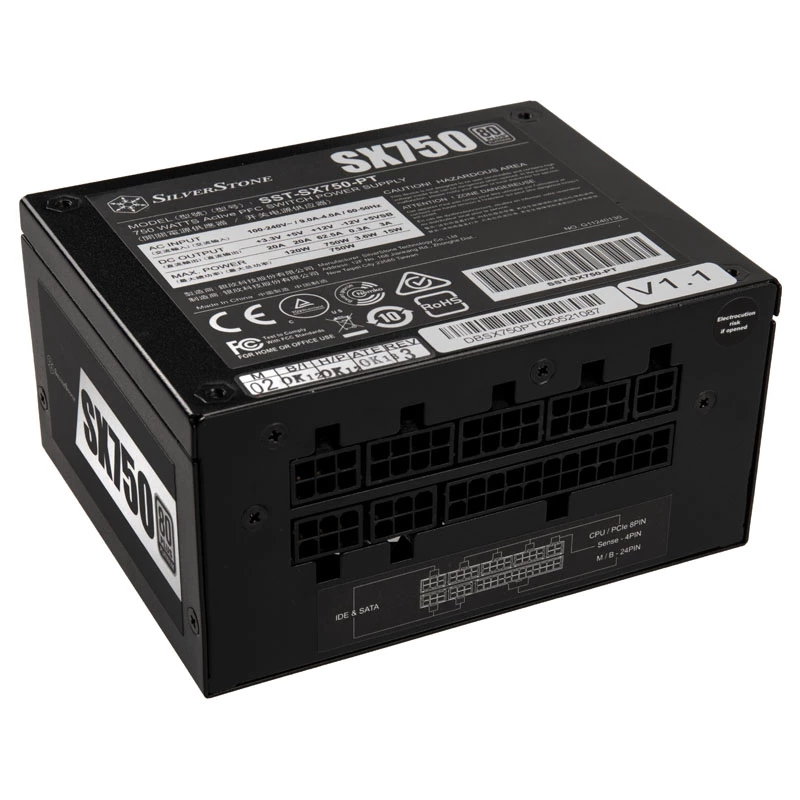 Maitinimo blokas SILVERSTONE SX750 Platinum 750W 80 Plus Platinum, SFX-L formato