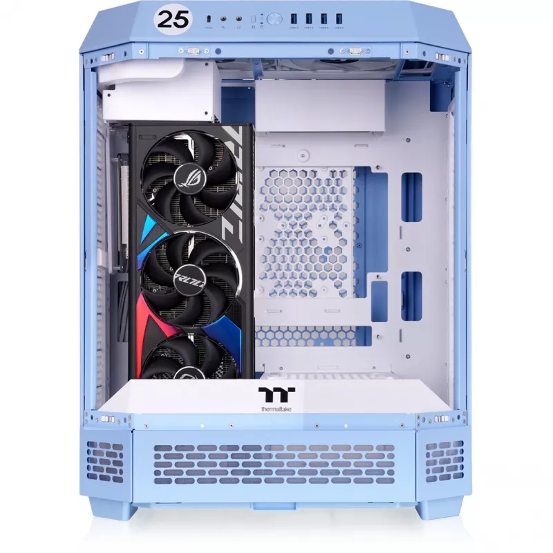 Korpusas Thermaltake The Tower 600 TG - Hydrangea Blue
