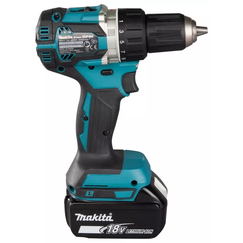 Gręžtuvas Makita DDF484RFJ 2000 RPM 1,8 kg Juodas, Mėlynas