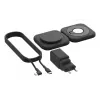 Belaidė 2-in-1 įkrovimo stotelė Belkin BOOSTCHARGE PRO QI2 WIZ026VFBK – greitasis belaidis telefono ir ausinių įkrovimas