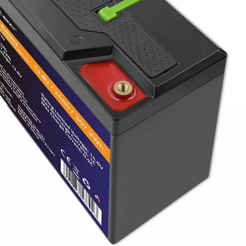 Qoltec 53702 LiFePO4 ličio geležies fosfato baterija | 12,8V | 24Ah | 307,2Wh | BMS