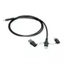 ROLINE USB 2.0 laidas, tipas C ST/ST su duomenų blokavimo adapteriais A ir C - Laidas - Skaitmeniniai/Duomenys