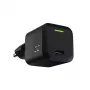 Mobiliojo įrenginio įkroviklis Green Cell CHARGC06, USB-C 33W, Quick Charge 3.0, AC įėjimas 100–240V, juodas