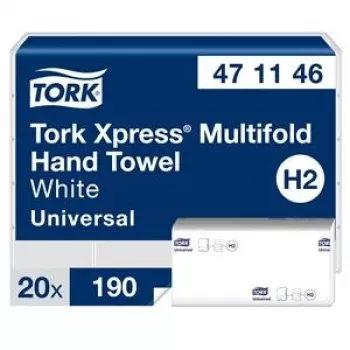 Popieriniai rankšluosčiai Tork Xpress Multifold Universal H2, 2 sluoksniai, 23,4 x 21,3 cm (20 vnt.)