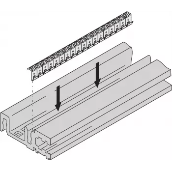 SCHROFF HORIZ.RAIL H VT 84HP EMC - Horizontalinis bėgelis (24576084)