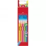 Spalvoti pieštukai Faber-Castell Jumbo GRIP Neon, 5 vnt.
