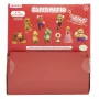 Backpack Buddies raktų pakabukų rinkinys Paladone Super Mario, CDU, 24 vnt. – įvairūs veikėjai, kolekcionuojami aksesuarai