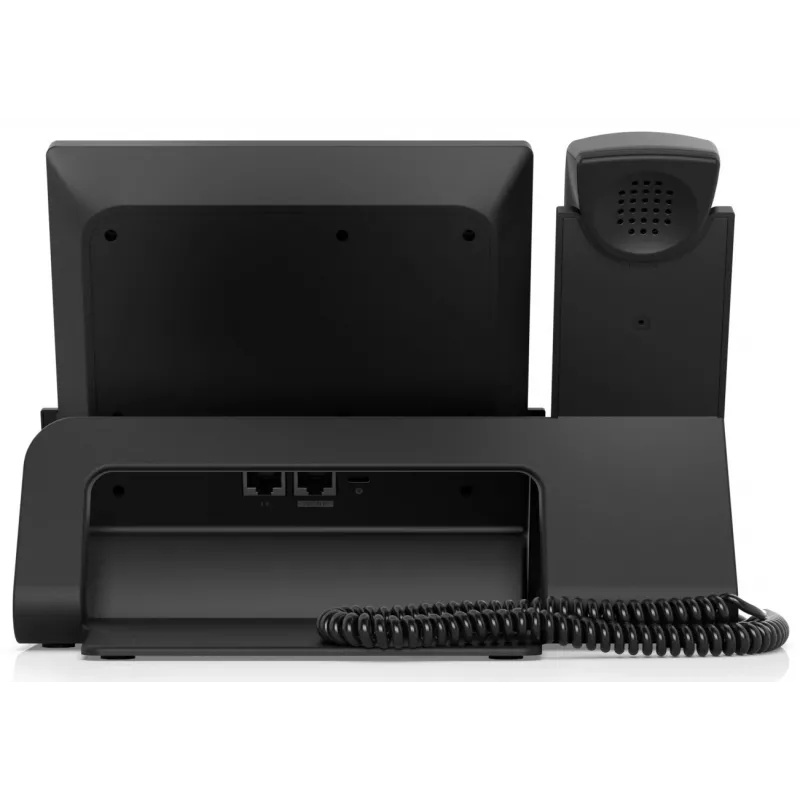 Ubiquiti UniFi Talk Phone Touch Max UTP-TouchMax – VoIP telefonas ant stalo, 7" jutiklinis ekranas, 5 MP vaizdo kamera, 2 Gigabit LAN prievadai, PoE+ maitinimas, juoda spalva