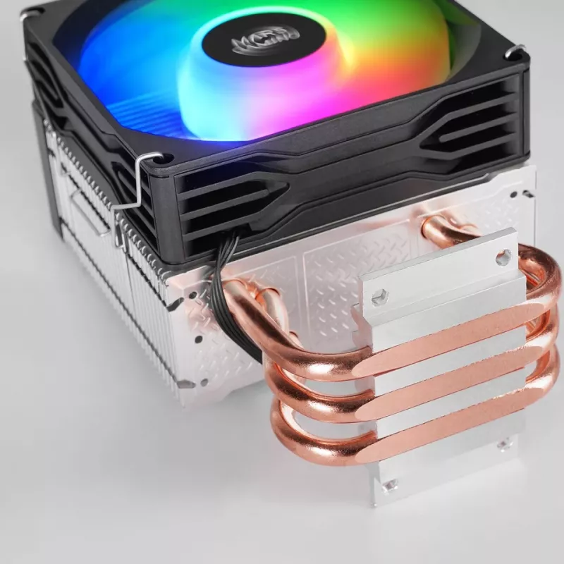 Oro aušintuvas TACENS Mars Gaming MCPU-X3, 90 mm ventiliatorius, TDP 150 W, suderinamas LGA/AM4/AM5, juodas