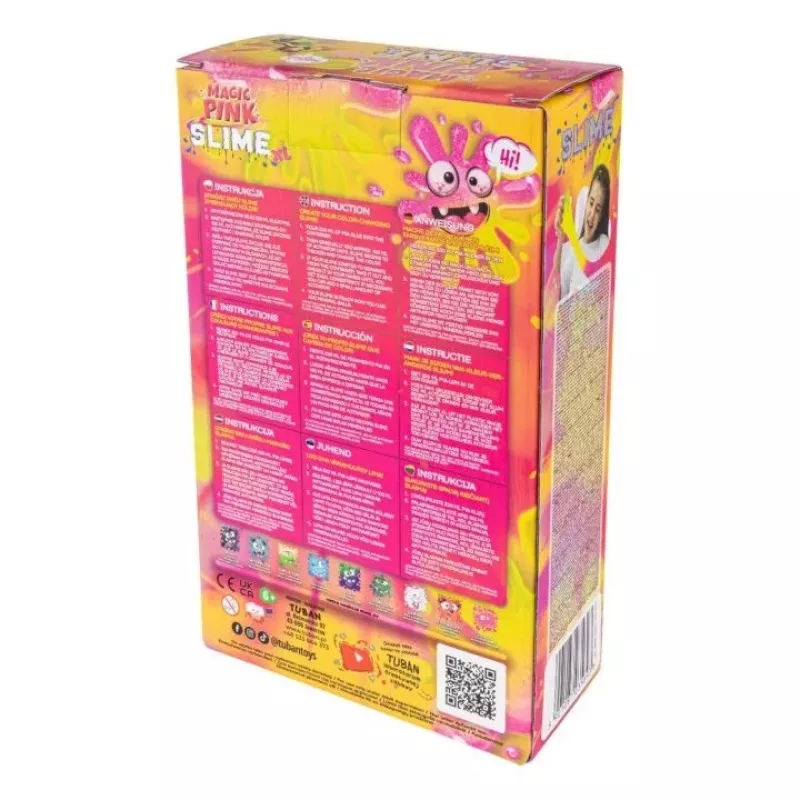TUBAN Slime rinkinys TU3569 — Magic Pink XL, netoksiškas, saugus vaikams