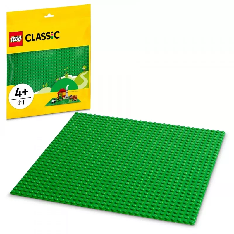 LEGO Classic žalias pagrindas 11023 – 32x32 smeigių kvadratinė statybinė lenta pievelės pagrindui
