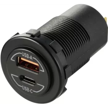 VOLTCRAFT Power-Delivery USB įmontuojamas lizdas transporto priemonei 60W (VC-14336670)