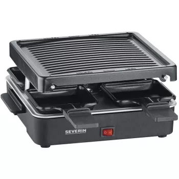 Severin Mini Raclette Grilis su 4 Mažomis Nelimpančiomis Keptuvėmis 600 W