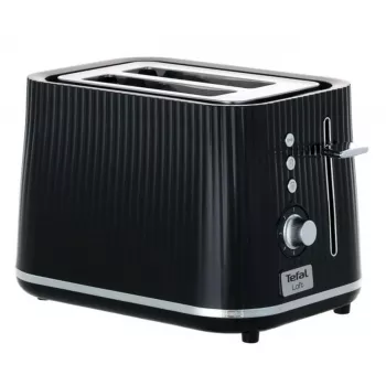 Skrudintuvas Tefal Loft 2S TT761838 — 2 griežinėliai, 7 rudumo lygiai, atšildymas/pašildymas, išimamas trupinių padėklas, juodas