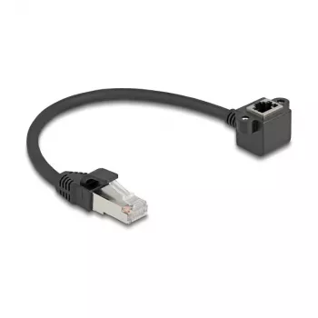 DeLOCK 81040 tinklo kabelis Cat6 0,25 m juodas