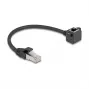 DeLOCK 81040 tinklo kabelis Cat6 0,25 m juodas