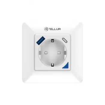 Išmanusis WiFi kištukinis lizdas Tellur TLL331531 — 3600W 16A, nuotolinis valdymas